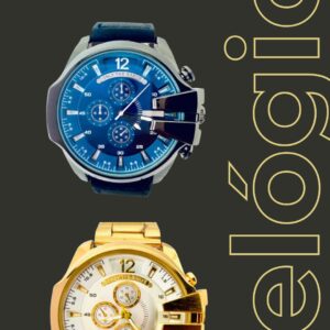 Combo Iniciante Masculino "Kit Relógio Pulseira e Brinco + Caixa"