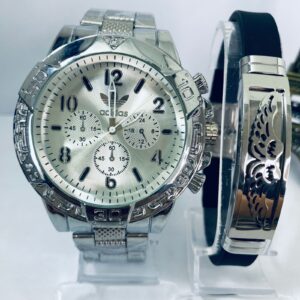 Kit Relógio Pulseira Masculina + Caixa MC0002