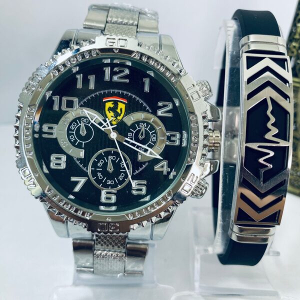 Kit Relógio Pulseira Masculina + Caixa MC0005