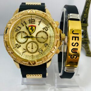 Kit Relógio Pulseira Masculina + Caixa MC0012