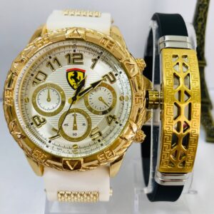 Kit Relógio Pulseira Masculina + Caixa MC0016