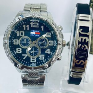 Kit Relógio Pulseira Masculina + Caixa MC0017