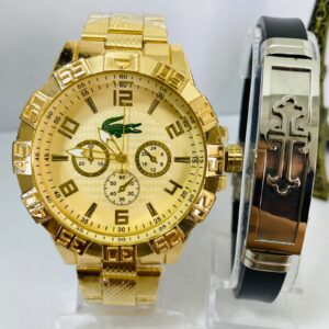 Kit Relógio Pulseira Masculina + Caixa MC0018