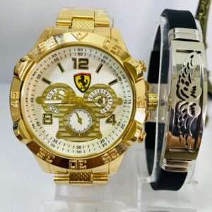 Kit Relógio Pulseira Masculina + Caixa MC0020