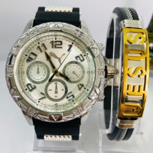 Kit Relógio Pulseira Masculina + Caixa MC0024