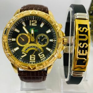 Kit Relógio Pulseira Masculina + Caixa MC0025