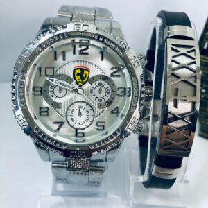 Kit Relógio Pulseira Masculina + Caixa MC0029