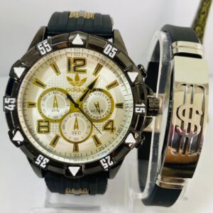 Kit Relógio Pulseira Masculina + Caixa MC0032