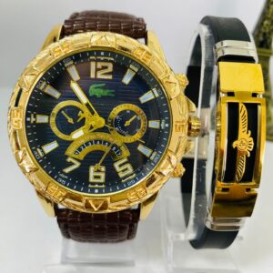 Kit Relógio Pulseira Masculina + Caixa MC0033
