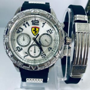 Kit Relógio Pulseira Masculina + Caixa MC0039
