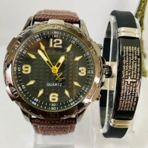 Kit Relógio Pulseira Masculina + Caixa MC0043