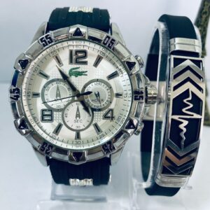 Kit Relógio Pulseira Masculina + Caixa MC0046